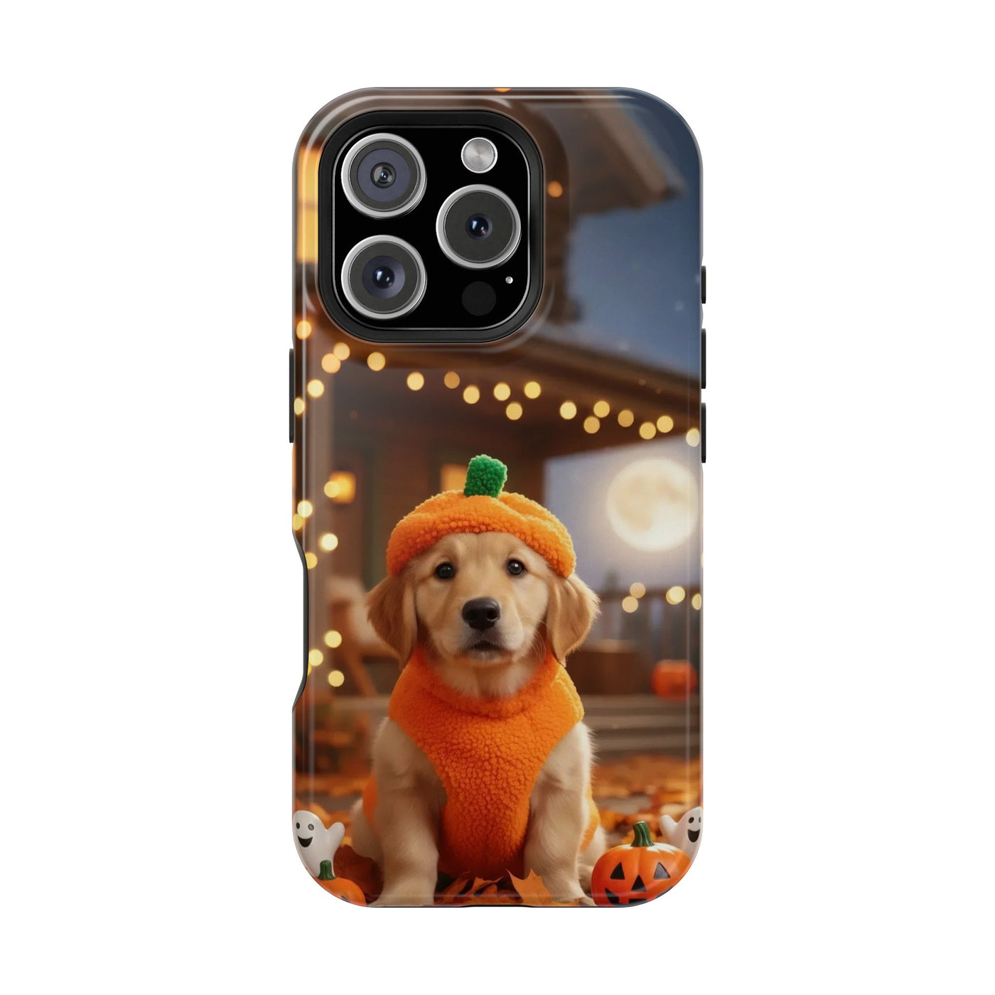 Halloween cute puppy photo style 3 Magnetic Impact-Resistant Phone Case, Cute Dog Design, Pet Owner Gift, Animal Lover Accessory, Birthday Gift for Dog Lovers