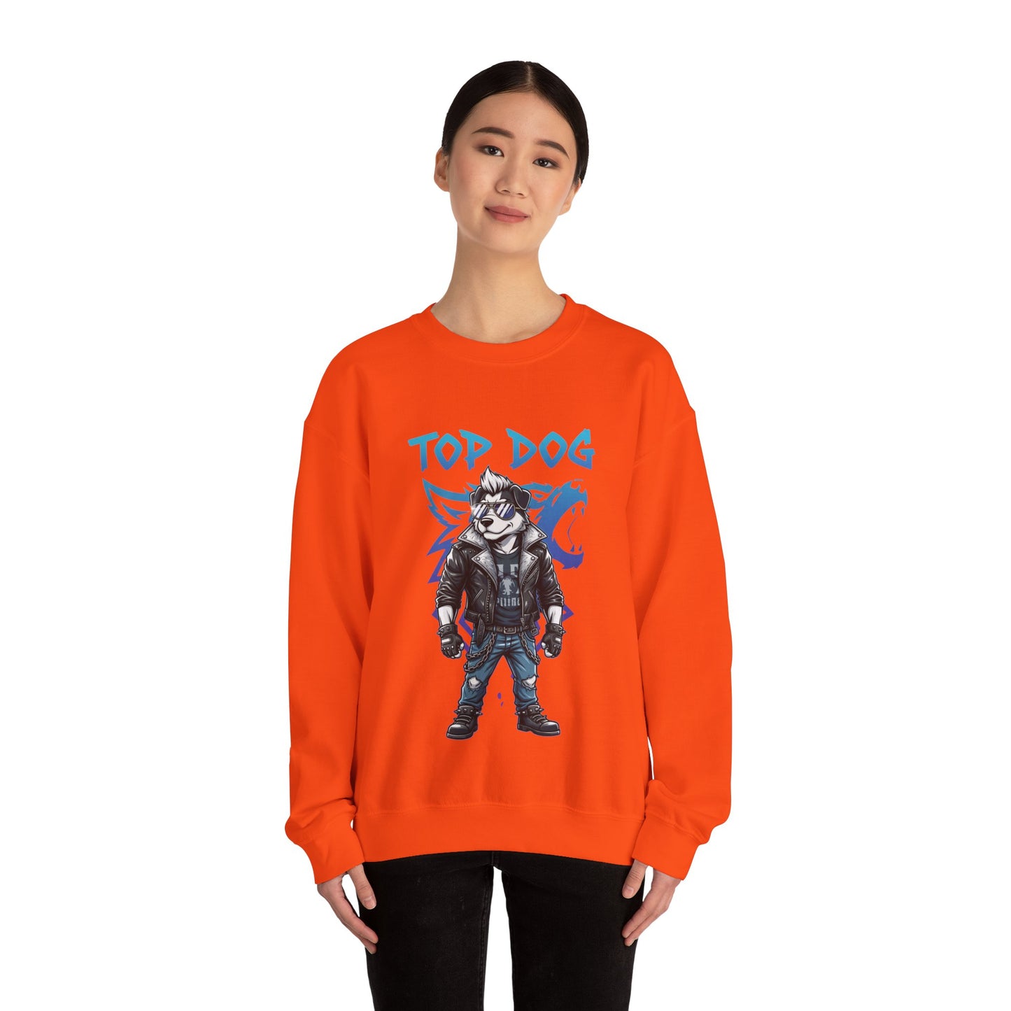 Cool Dog Unisex Heavy Blend Crewneck Sweatshirt style 1