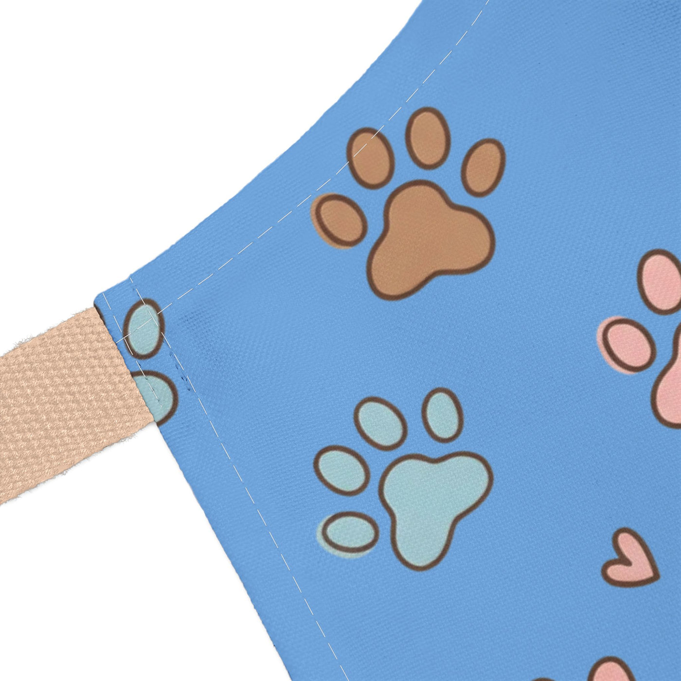 Cute Pet Lover's Apron with 5-Color Straps, Dog Paw Print Kitchen Apron, Gift for Animal Lovers, Cooking Accessory, Pet-Themed Gift