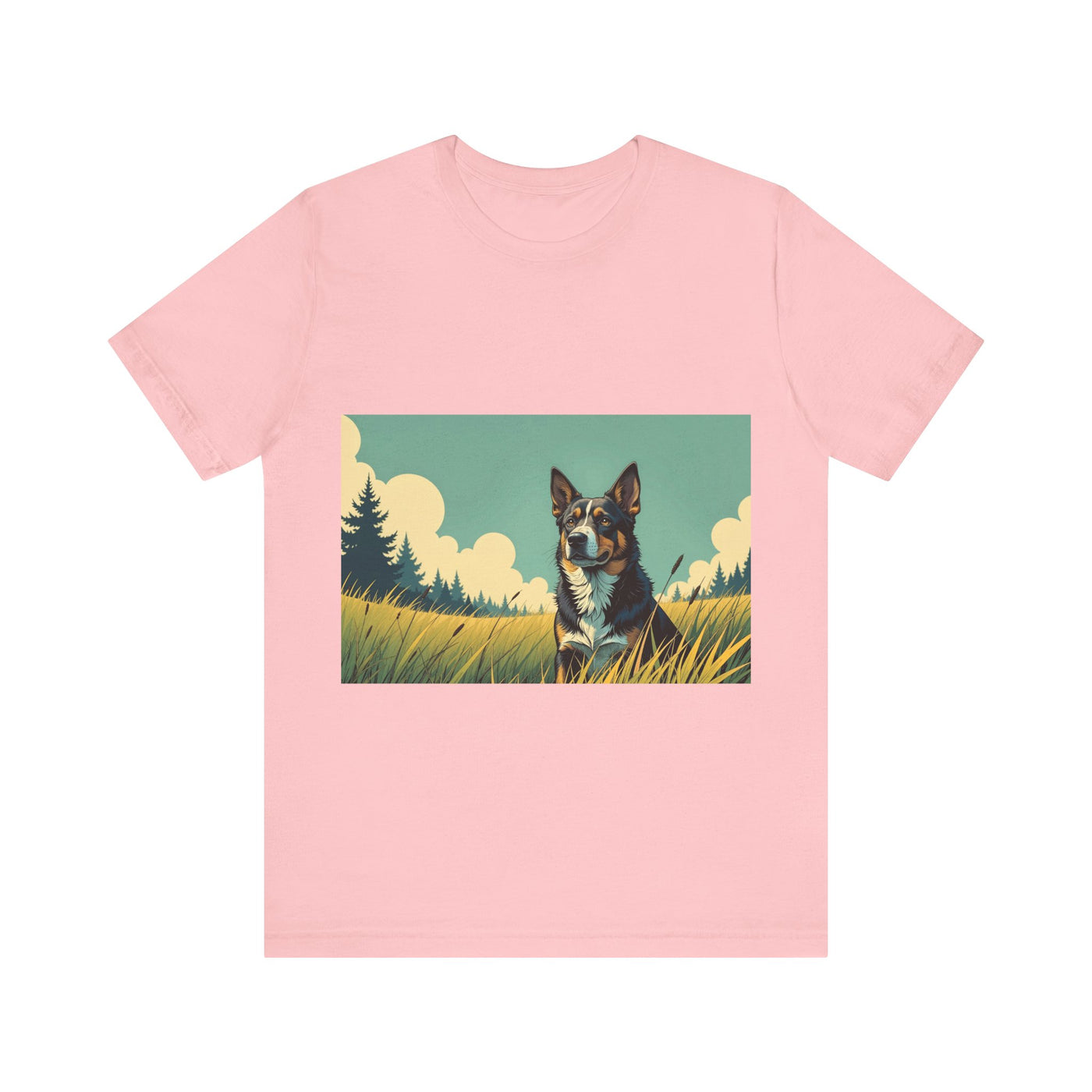 Adorable Dog comic style 3 Unisex Soft Tee| Cute Dog Lover's Shirt, Animal Graphic T-Shirt, Pet Themed Gift, Casual Wear