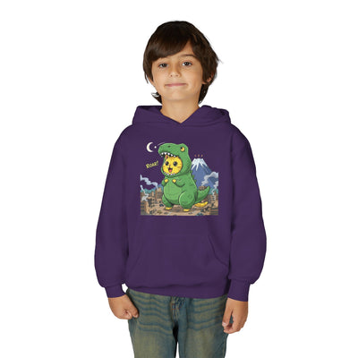 Cat cosplay Godzilla style 1 Unisex Kids Hoodie - Fun & Cozy Heavy Blend Sweatshirt with Cute Design