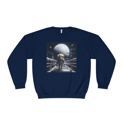 Space Cat Unisex NuBlend Crewneck Sweatshirt style 2