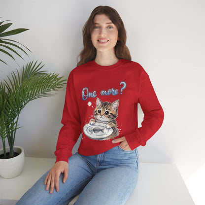 Watercolor Cat painting Unisex Crewneck Sweatshirt style 3