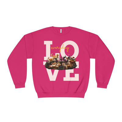 Love Everyday Cats & Dogs Unisex NuBlend® Crewneck Sweatshirt