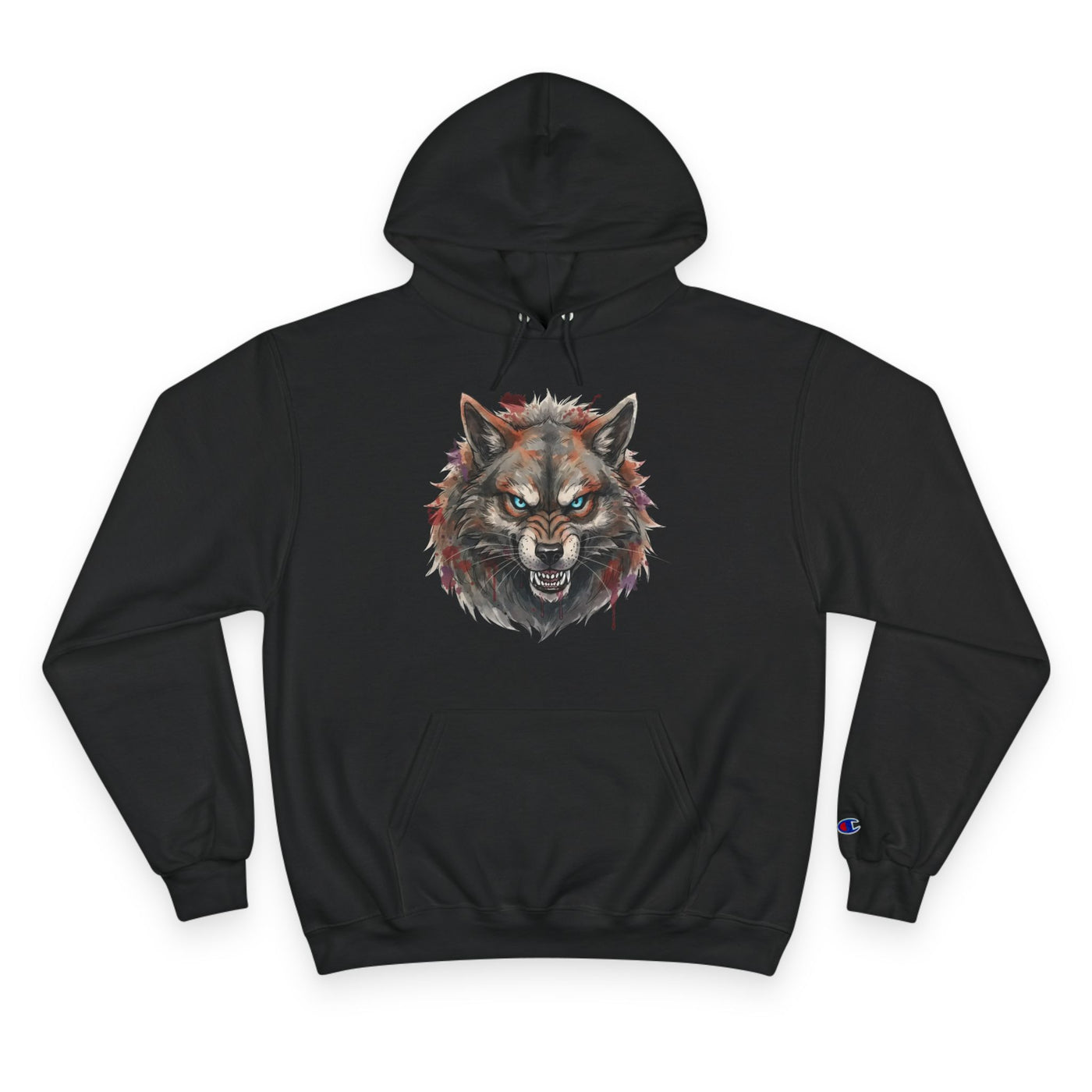 Angry Dog style 2 Men and Women Champion Hoodie