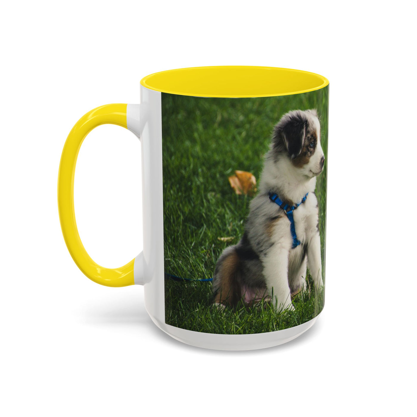 Dog Print Accent Coffee Mug - Dog Lover Gift, Cute Pet Mug, Animal Print Cup, Coffee Tea Mug, Unique Dog Themed Gift