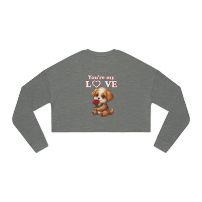 Cropped Dog Lover Sweatshirt - You're My Love style 1