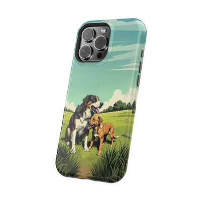 Dog Lovers' Magnetic Impact-Resistant Phone Case comic style 3, Cute Dog Design, Pet Owner Gift, Animal Lover Accessory, Birthday Gift for Dog Lovers