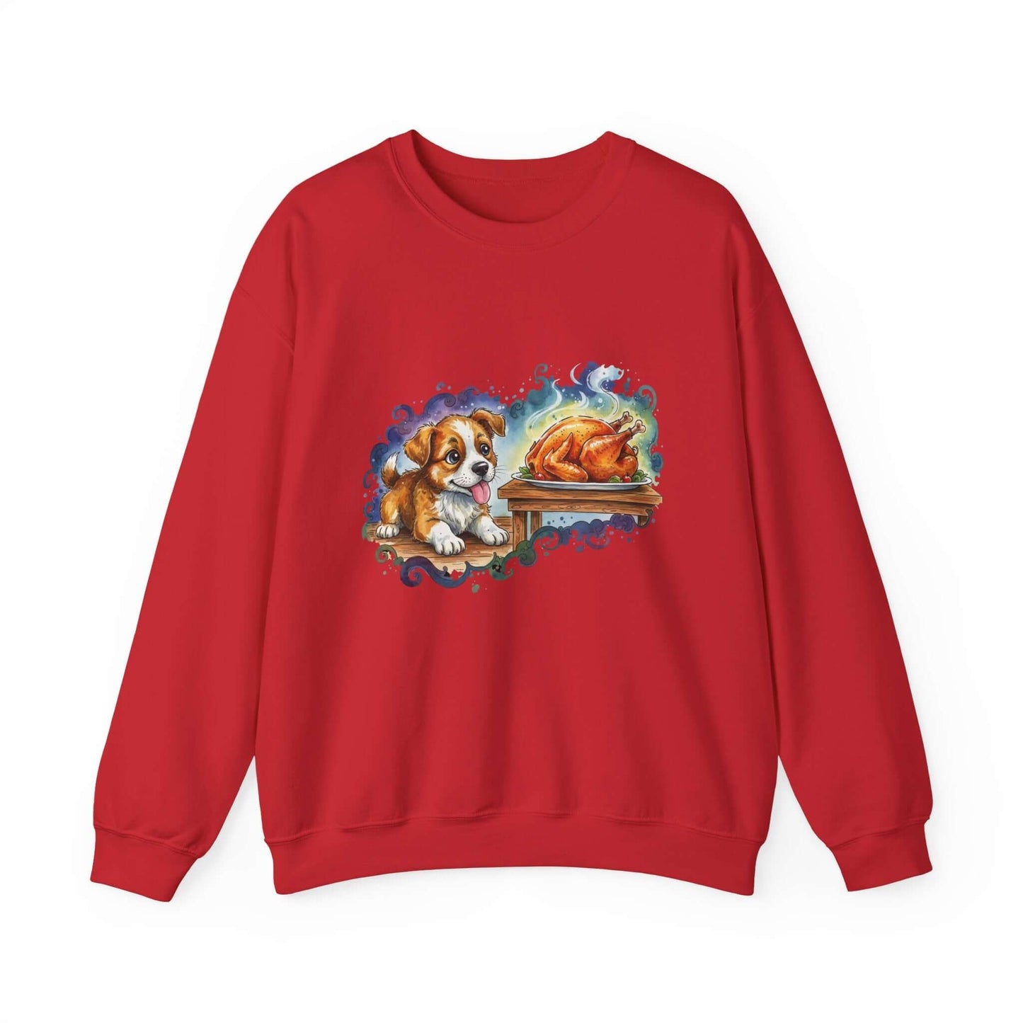Watercolor Dog painting Unisex Crewneck Sweatshirt style 3