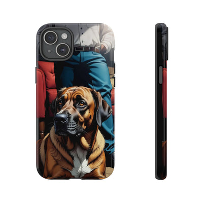 Dog on the floor - Tough Phone Case for Apple iPhone & Samsung Galaxy, Cute Pet Accessories, Gift for Cat Lovers
