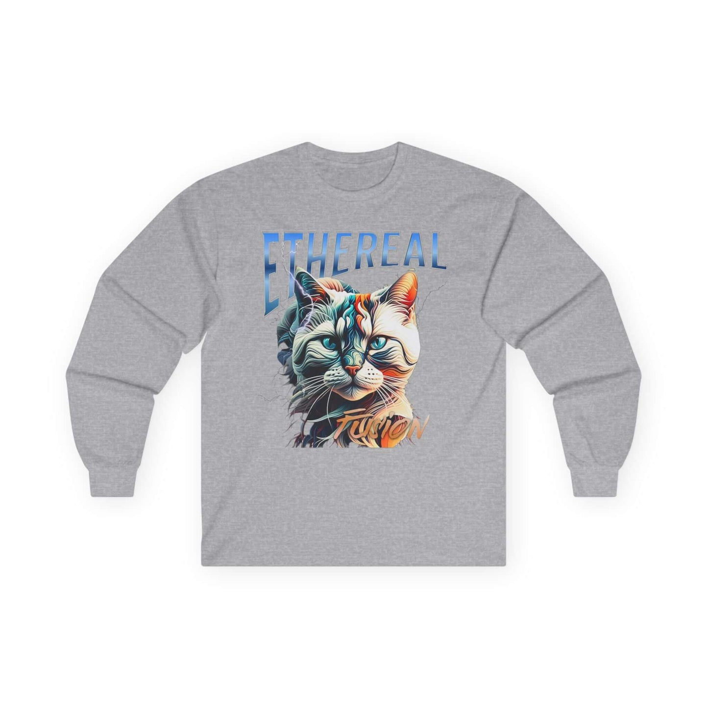 Cat Ethereal Fusion Unisex Ultra Cotton Long Sleeve Tee