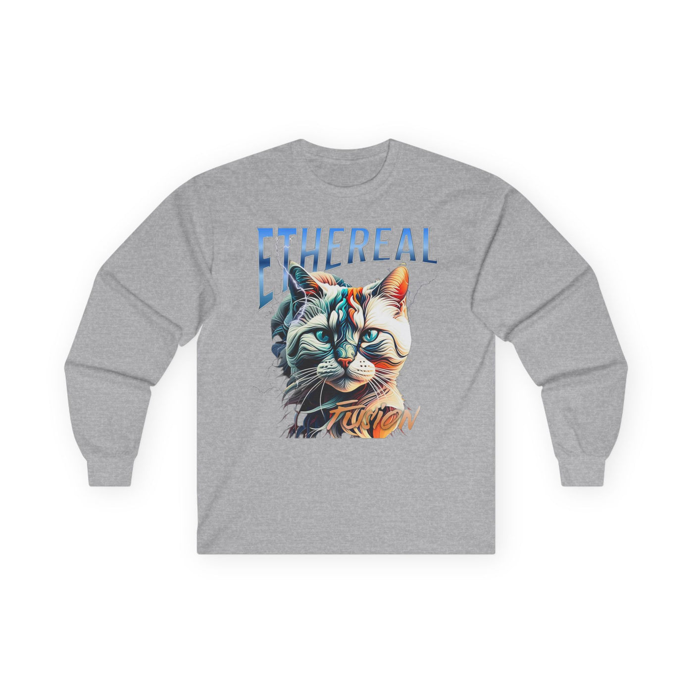 Cat Ethereal Fusion Unisex Ultra Cotton Long Sleeve Tee