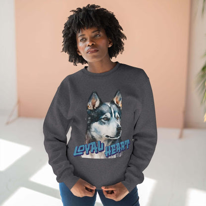 Loyal Heart Dog Lover Unisex Crewneck Sweatshirt style 3