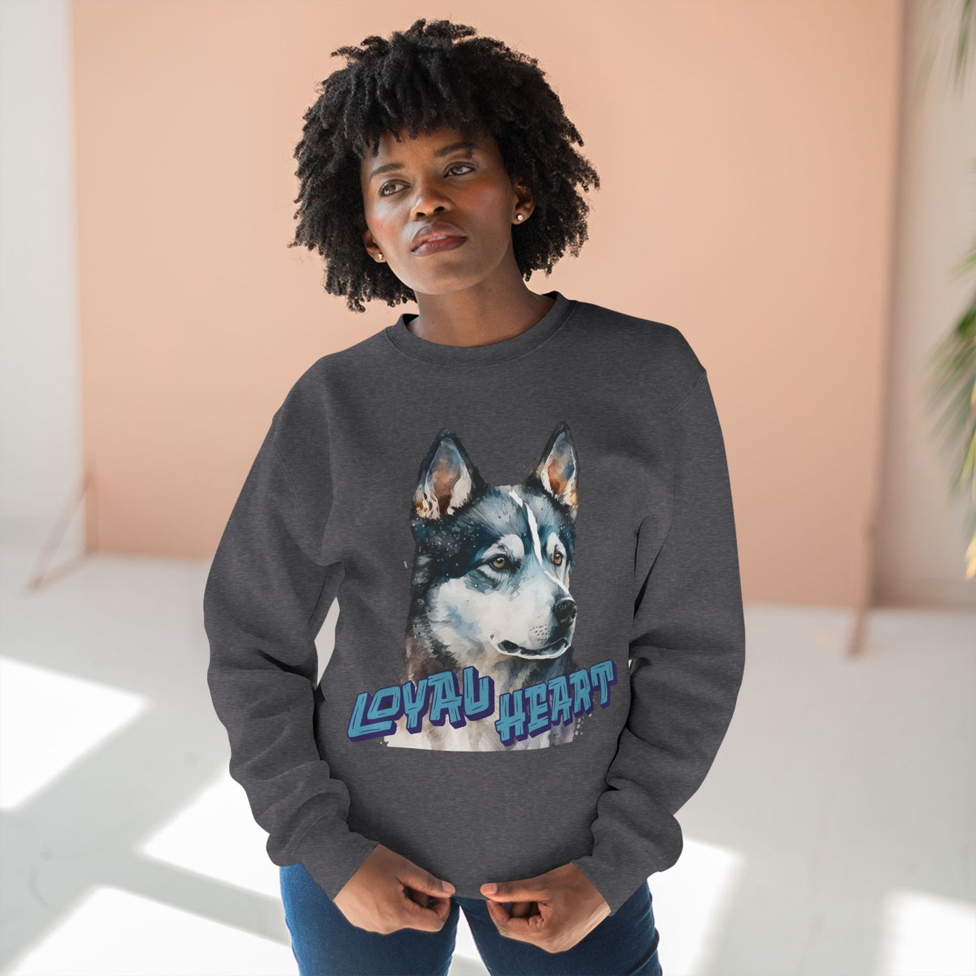 "Loyal Heart" Dog Lover style 3 Unisex Crewneck Sweatshirt