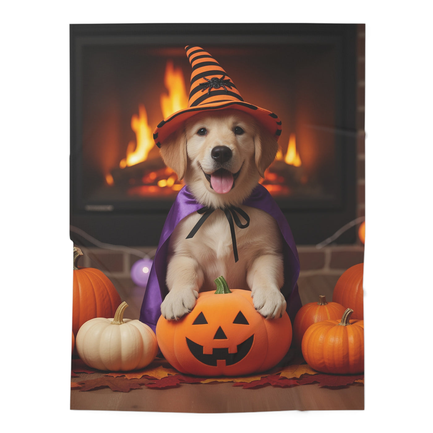 Halloween Dog Baby Swaddle Blanket, Cozy Infant Wrap, Cute Baby Shower Gift, Fall Nursery Decor, Spooky Pet Snuggle Blanket