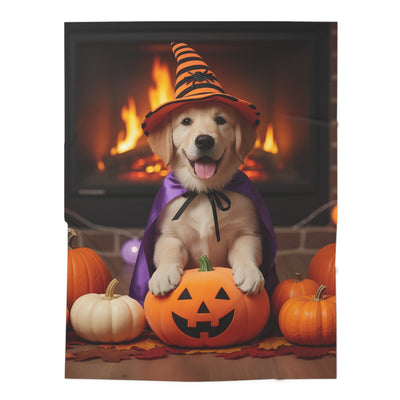 Halloween Dog Baby Swaddle Blanket, Cozy Infant Wrap, Cute Baby Shower Gift, Fall Nursery Decor, Spooky Pet Snuggle Blanket