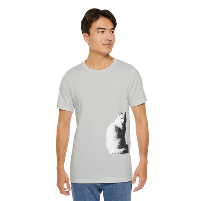 Cat Lover outlined style 1 Unisex Tee, Cat T-Shirt, Gifts for Cat Owners, Cute Cat Apparel, Pet Lover's Shirt, Everyday Casual Wear