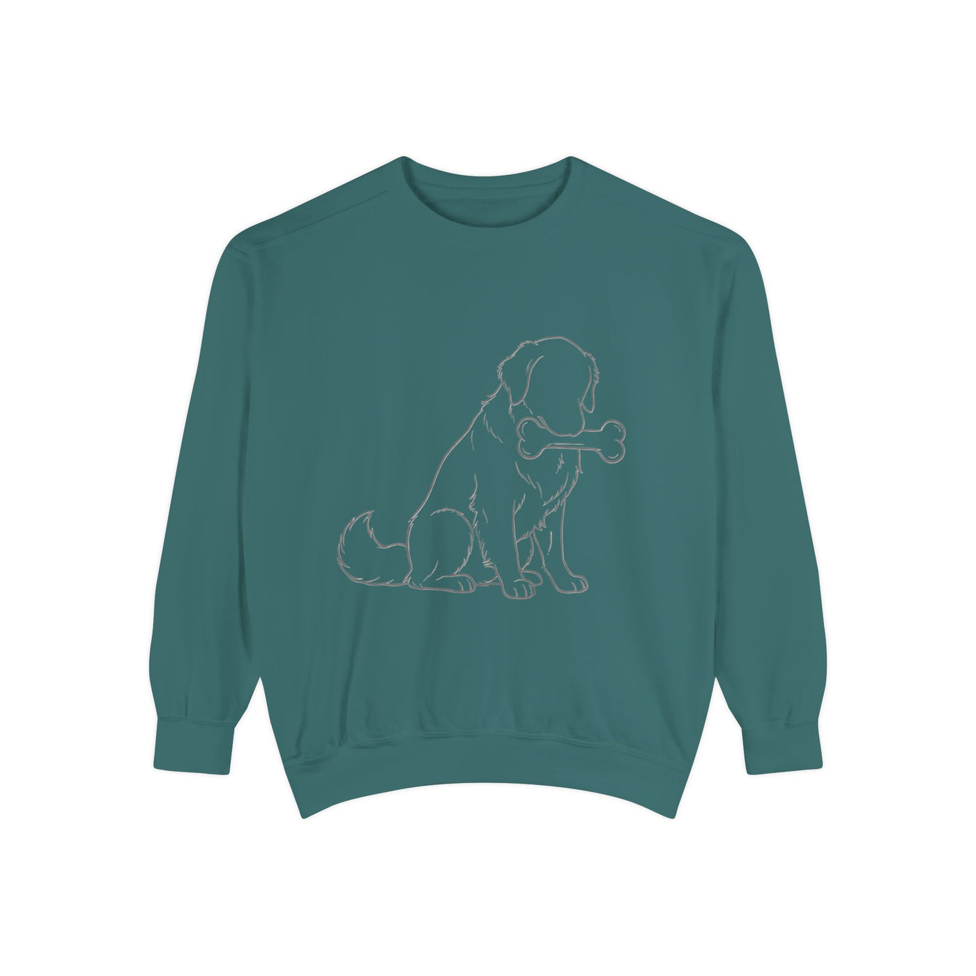Sitting Dog Shadow style 1 Cozy Graphic Unisex Crewneck Sweatshirt