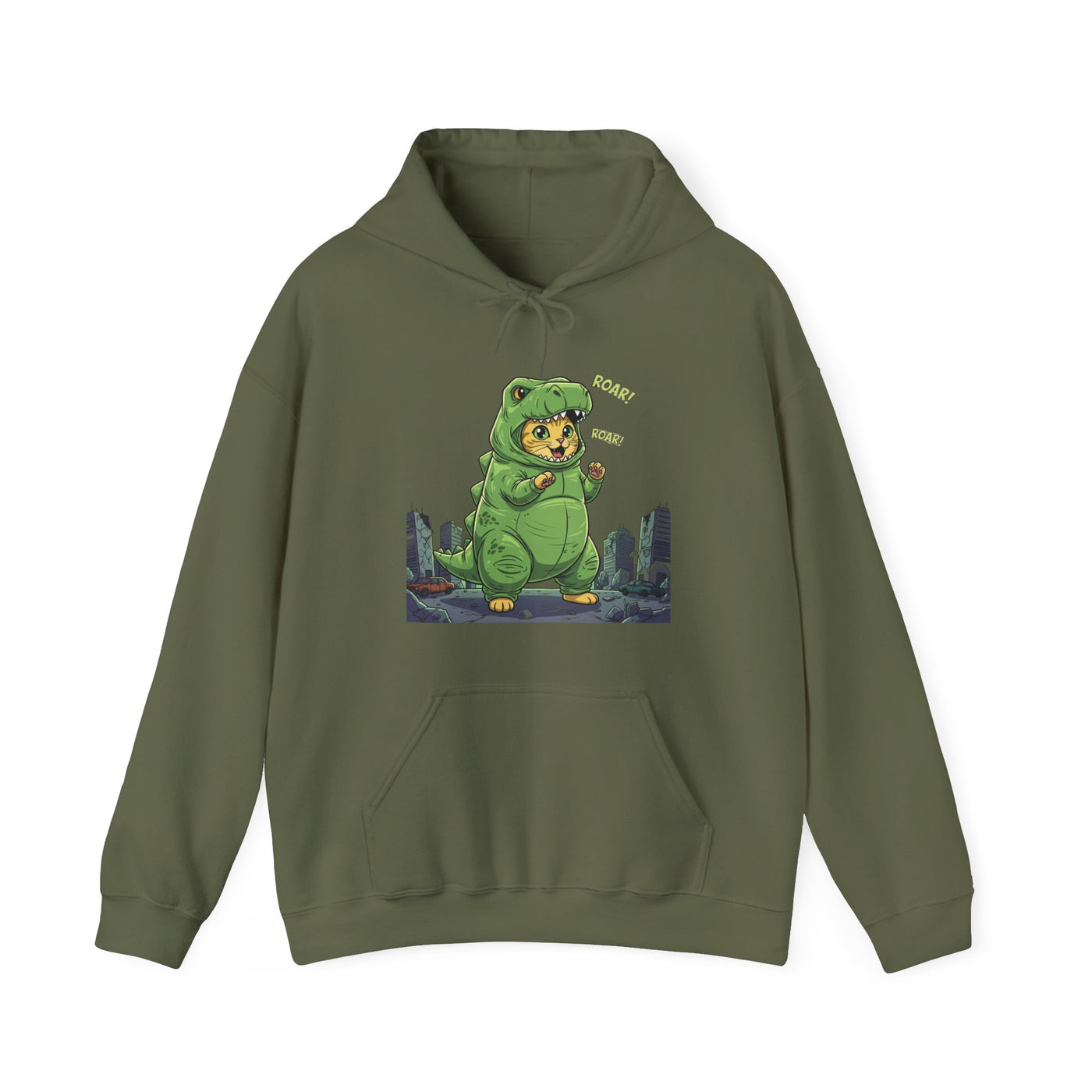 Cat cosplay Godzilla style 2 Unisex Hoodie - Fun & Playful Design