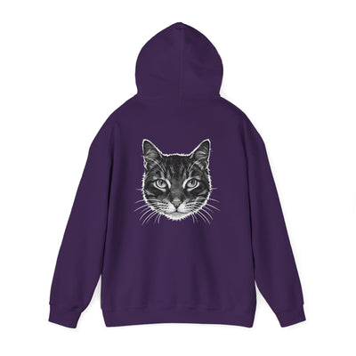 Cozy Cat Lover Hoodie style 1- Unisex Heavy Blend™ Sweatshirt, Purrfect Gift for Pet Owners, Casual Wear, Cat Themed Apparel, Cozy Clothing