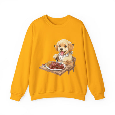 Watercolor painting style 4 Men & Women Cute Cat Pile Crewneck Sweatshirt