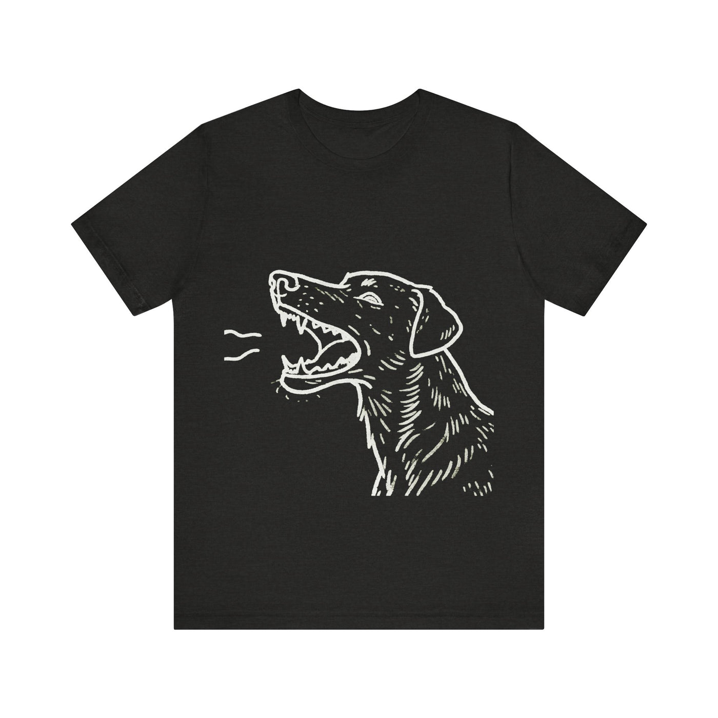 Dog Lover's Unisex Short Sleeve Tee outlined style 1 | Pet Enthusiast Shirt, Gift for Dog Lovers, Animal Lovers Apparel, Casual Wear, Fun Dog Graphic T-Shirt