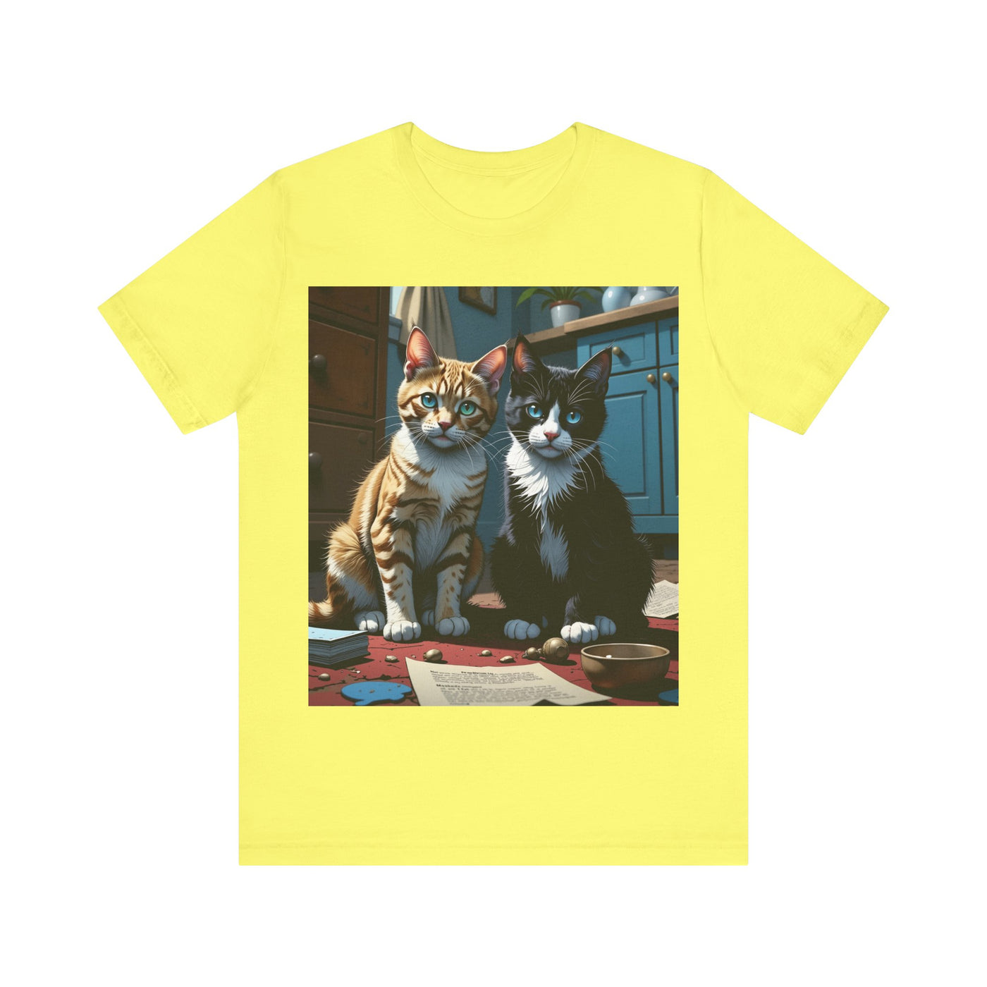 Adorable Cat Lovers Tee style 1- Cute Cat Graphic Tee, Pet Lover Gift, Animal T-Shirt, Birthdays, Cat Enthusiasts, Everyday Wear