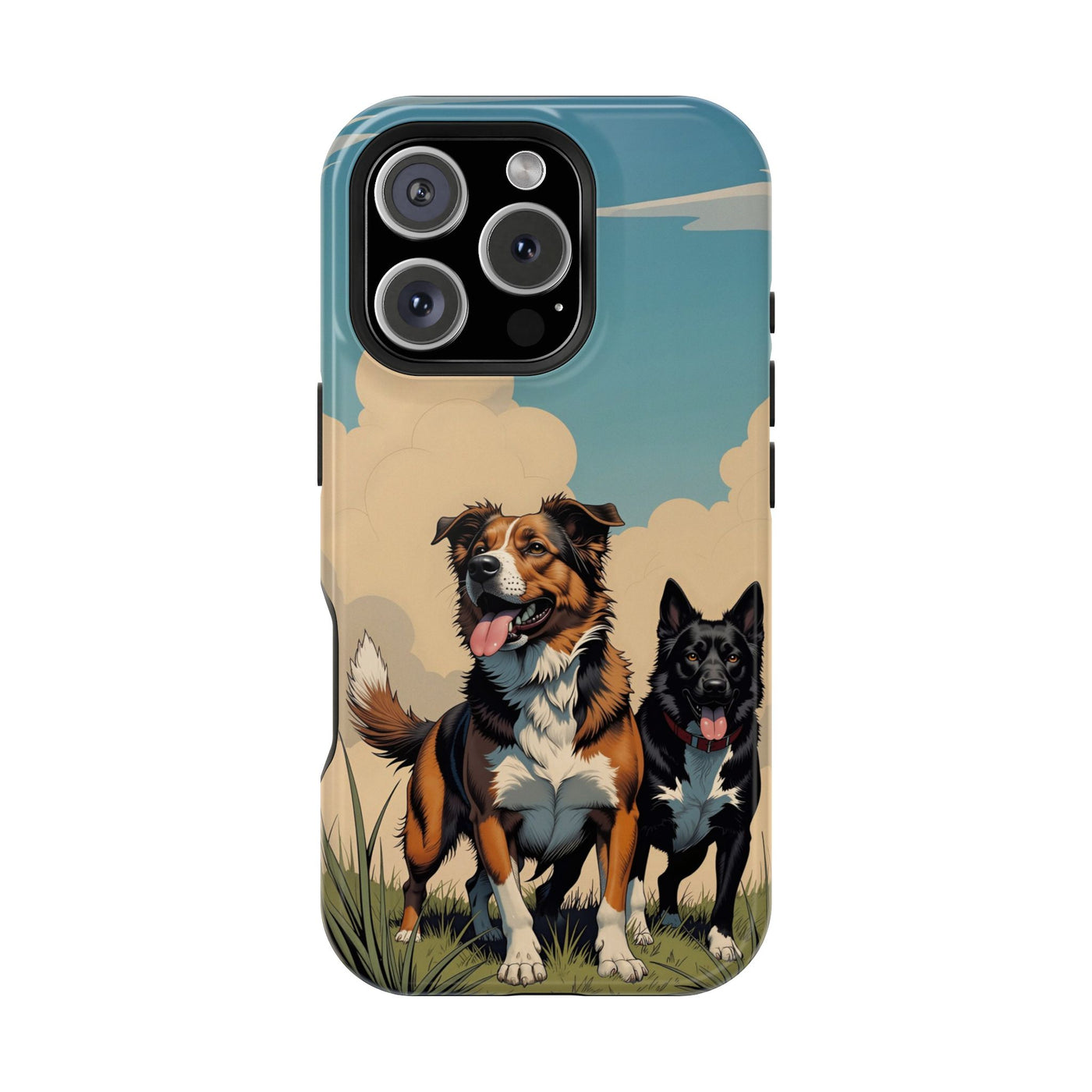 Dog Lovers' Magnetic Impact-Resistant Phone Case comic style 2, Cute Dog Design, Pet Owner Gift, Animal Lover Accessory, Birthday Gift for Dog Lovers