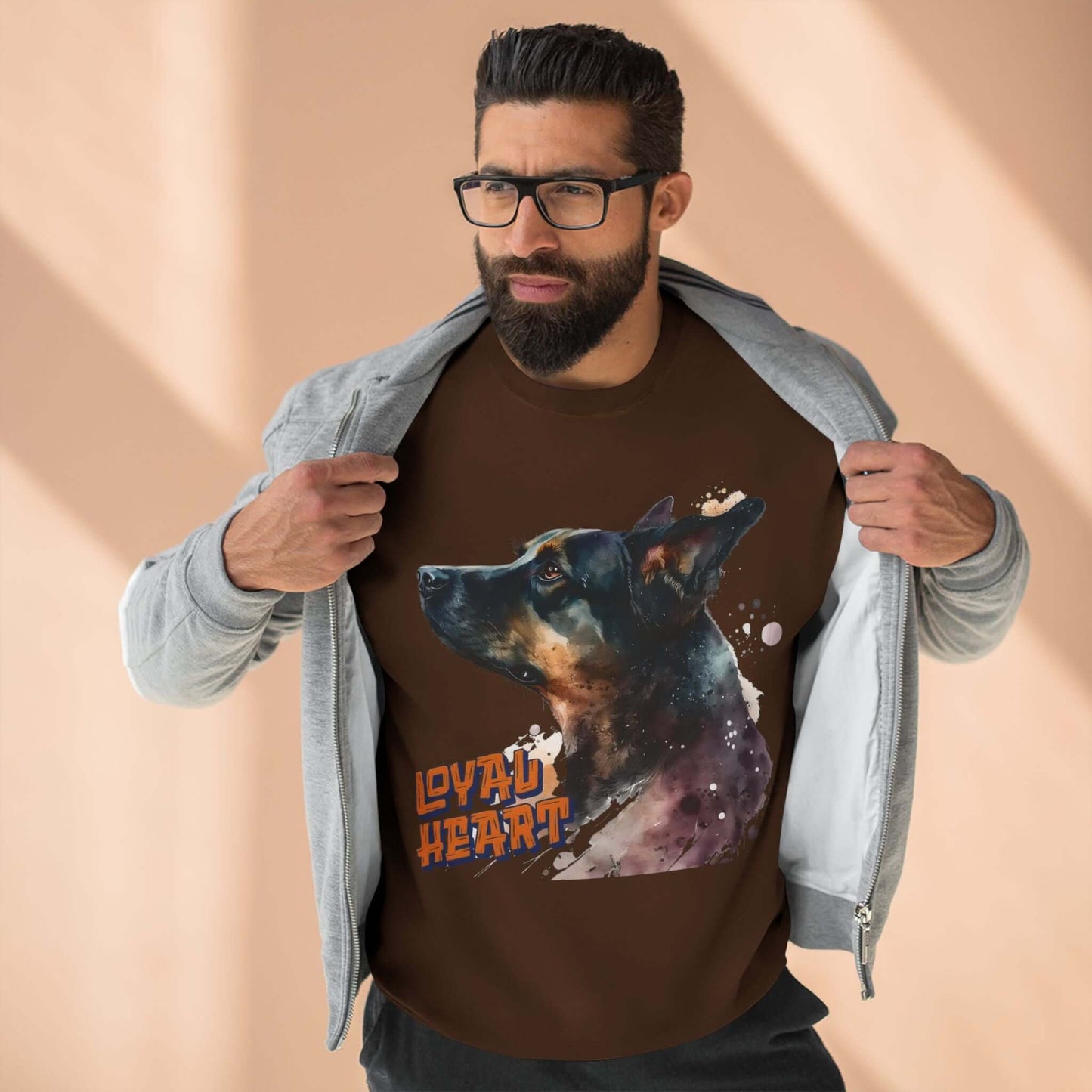 Loyal Heart Dog Lover Unisex Crewneck Sweatshirt style 1
