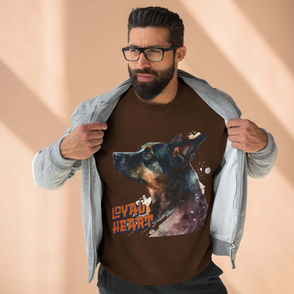 Loyal Heart Dog Lover Unisex Crewneck Sweatshirt style 1