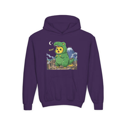 Cat cosplay Godzilla Unisex Kids Hoodie style 1
