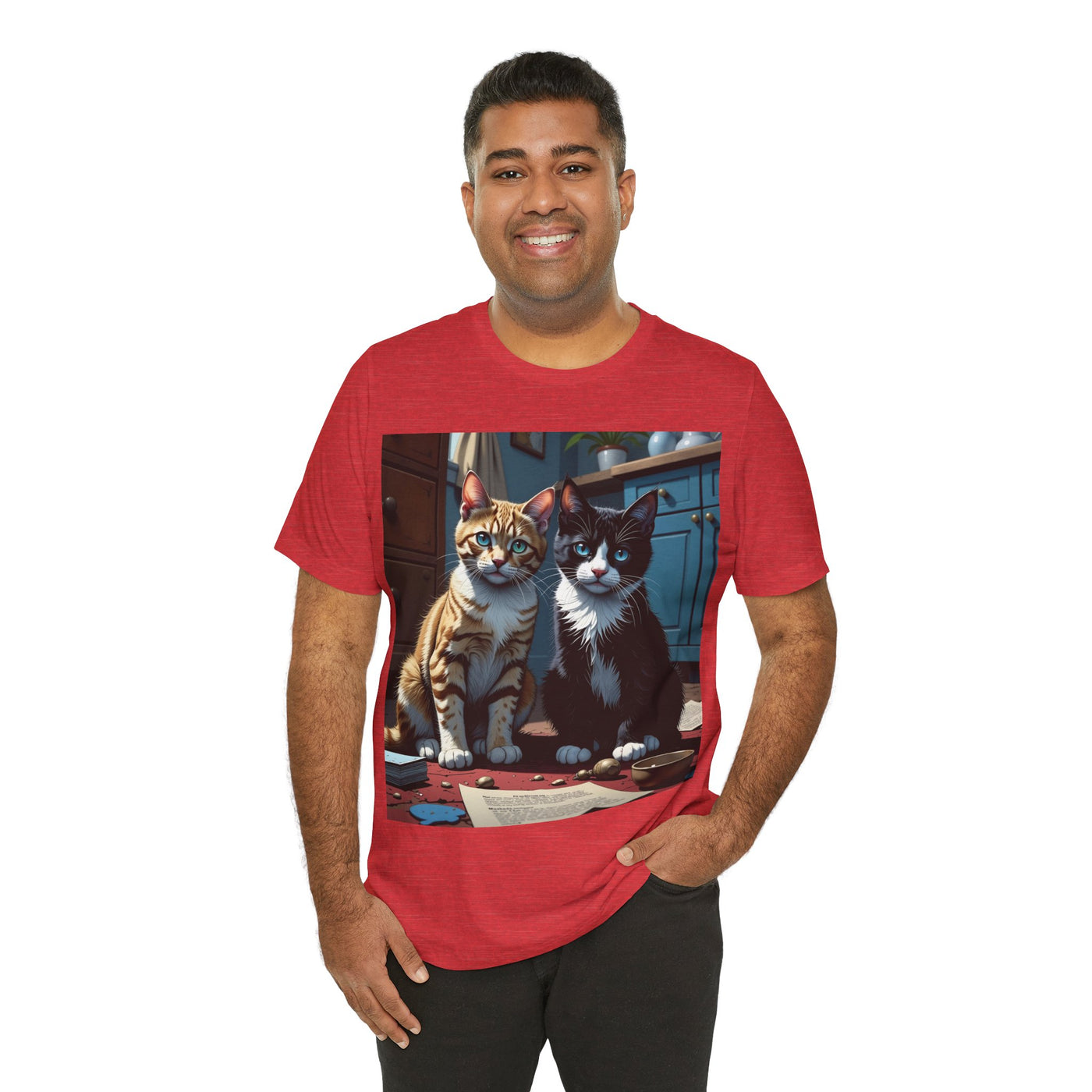 Adorable Cat Lovers Tee style 1- Cute Cat Graphic Tee, Pet Lover Gift, Animal T-Shirt, Birthdays, Cat Enthusiasts, Everyday Wear