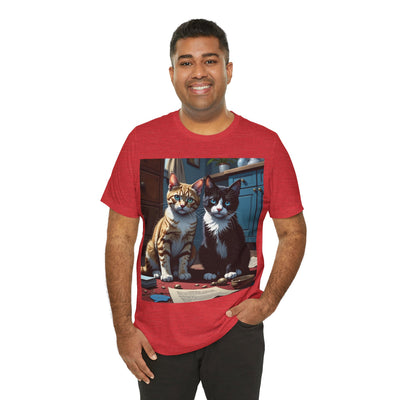 Adorable Cat Lovers Tee style 1- Cute Cat Graphic Tee, Pet Lover Gift, Animal T-Shirt, Birthdays, Cat Enthusiasts, Everyday Wear