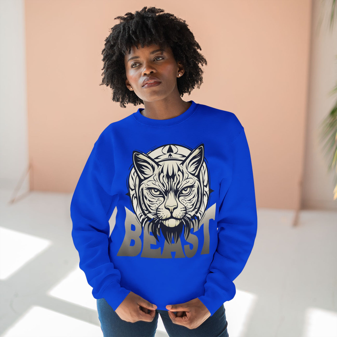"Beast" Cat Lover style 2 Unisex Crewneck Sweatshirt