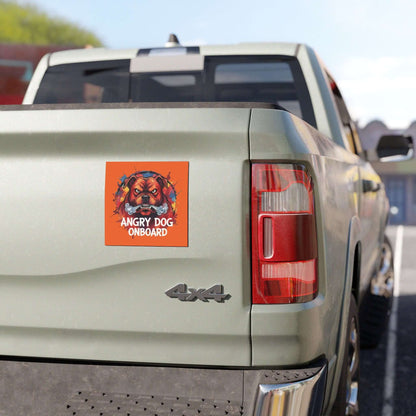 Angry Dog Onboard Warning Pet Sticker Car Magnet style 1