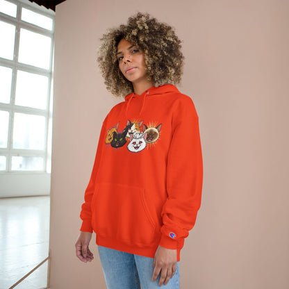 Playful Cats Cozy Unisex Champion Pullover Hoodie