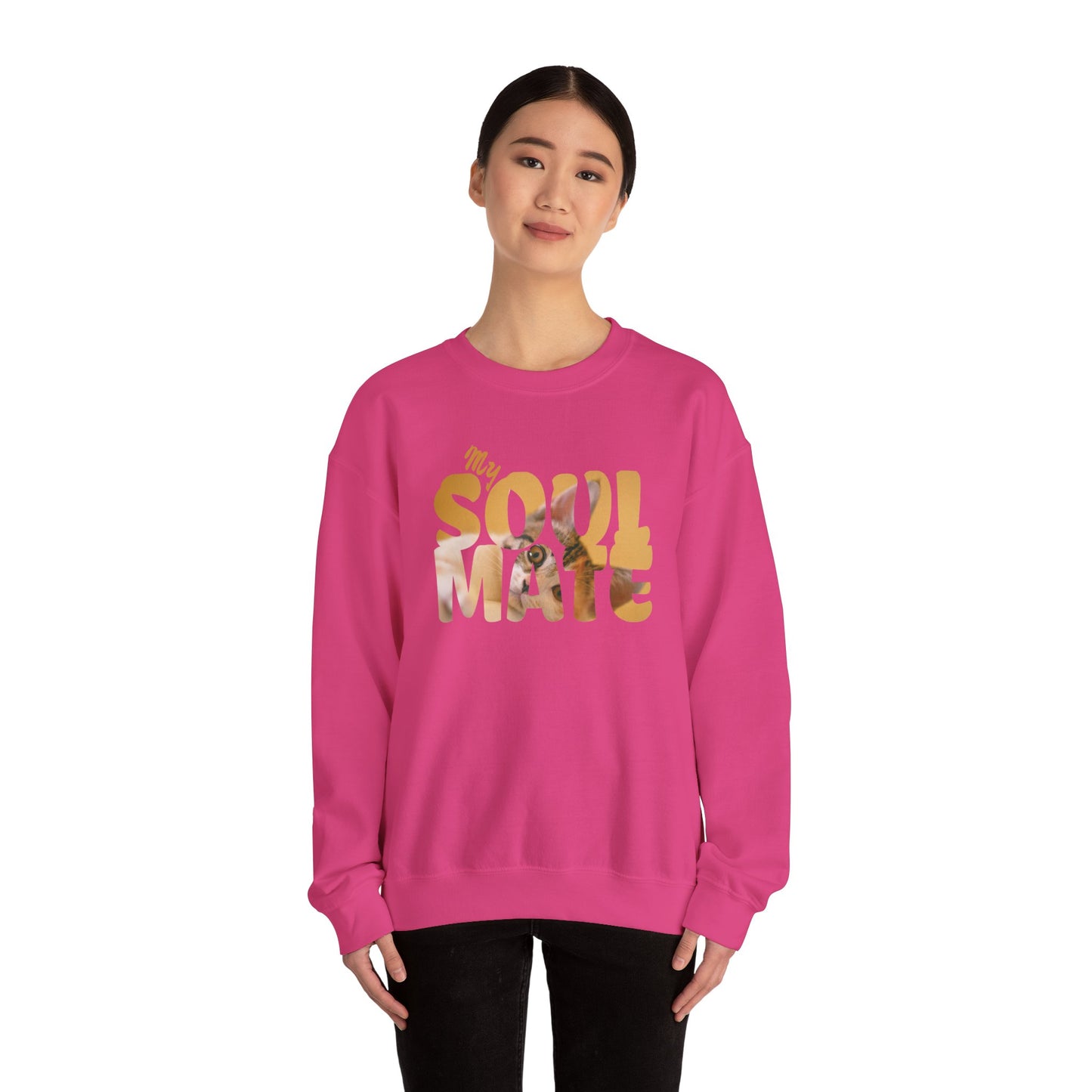 Cat My Soulmate Unisex Crewneck Sweatshirt