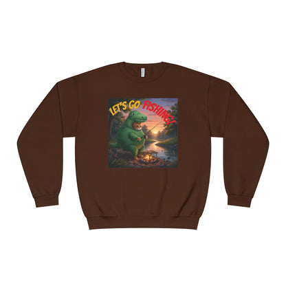 Crocodile Cat Fishing Unisex NuBlend Sweatshirt style 3