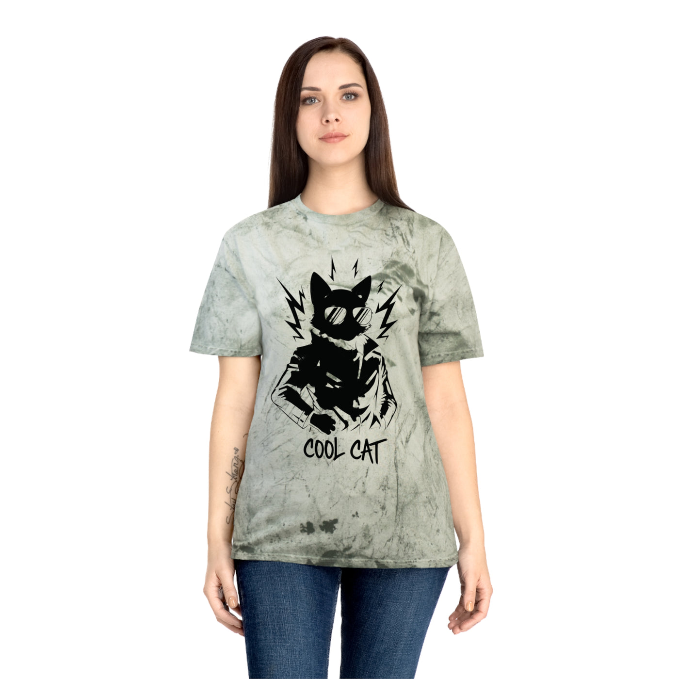 Black Cool Cat Unisex T-Shirt - Vibrant Graphic Tee, Gift for Cat Lovers, Casual Wear, Streetwear, Unique Style