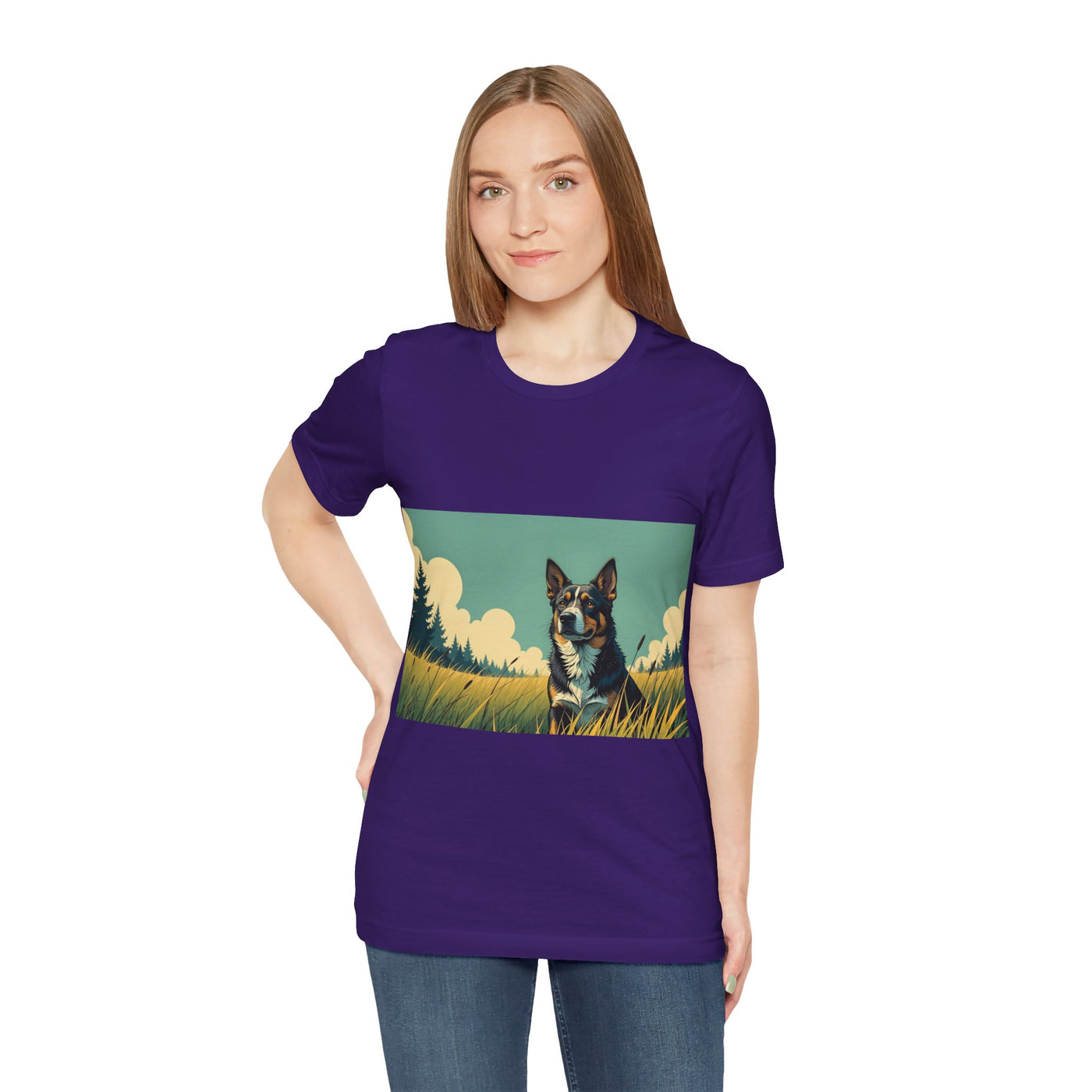 Adorable Dog comic style 3 Unisex Soft Tee| Cute Dog Lover's Shirt, Animal Graphic T-Shirt, Pet Themed Gift, Casual Wear