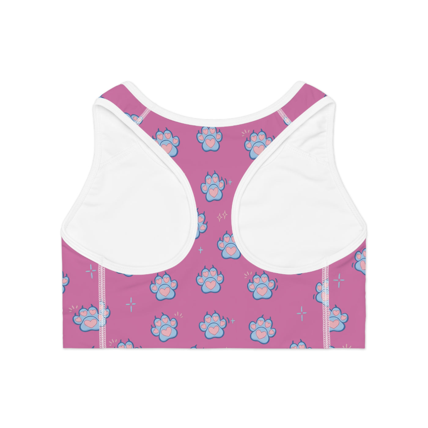 Dog Paw Print style 3 Sports Bra, Activewear for Dog Lovers, Workout Top, Fitness Apparel, Pet Lover Gift