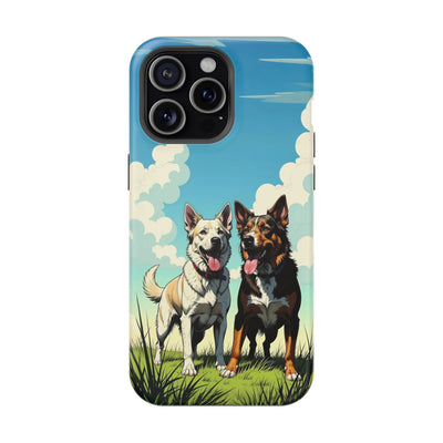 Dog Lovers' Magnetic Impact-Resistant Phone Case comic style 1, Cute Dog Design, Pet Owner Gift, Animal Lover Accessory, Birthday Gift for Dog Lovers
