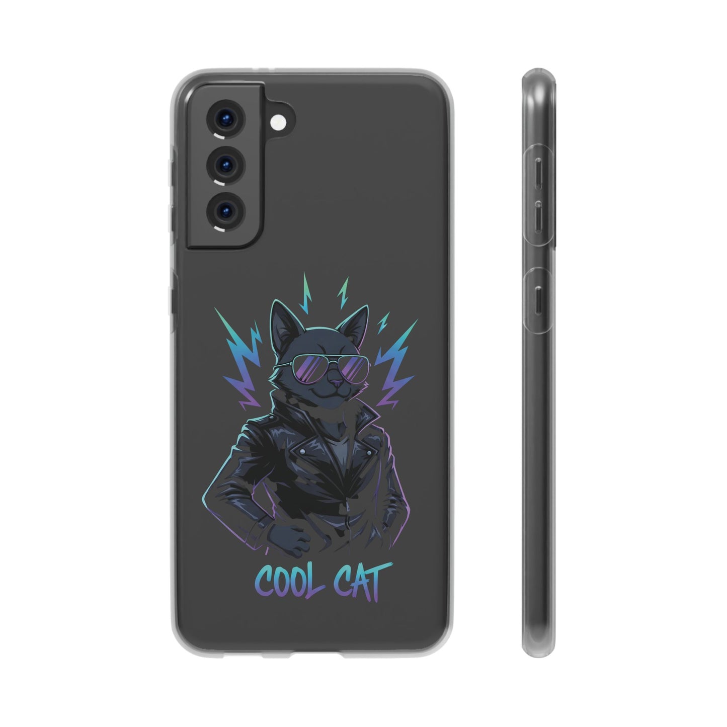Cool Cat Anime Flexi iPhone & Samsung Galaxy Phone Case