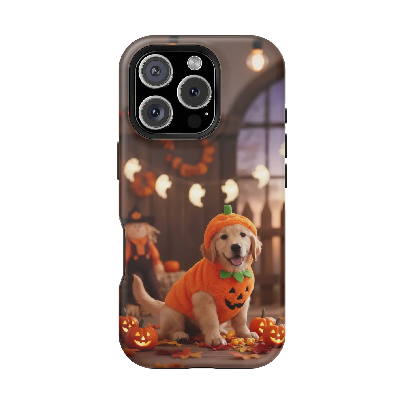 Halloween cute puppy photo style 2 Magnetic Impact-Resistant Phone Case, Cute Dog Design, Pet Owner Gift, Animal Lover Accessory, Birthday Gift for Dog Lovers