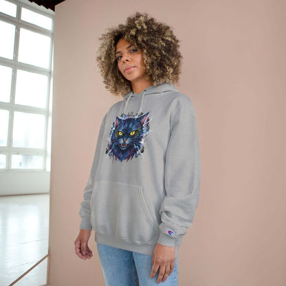 Mad Cat Men and Women Champion Hoodie style 4