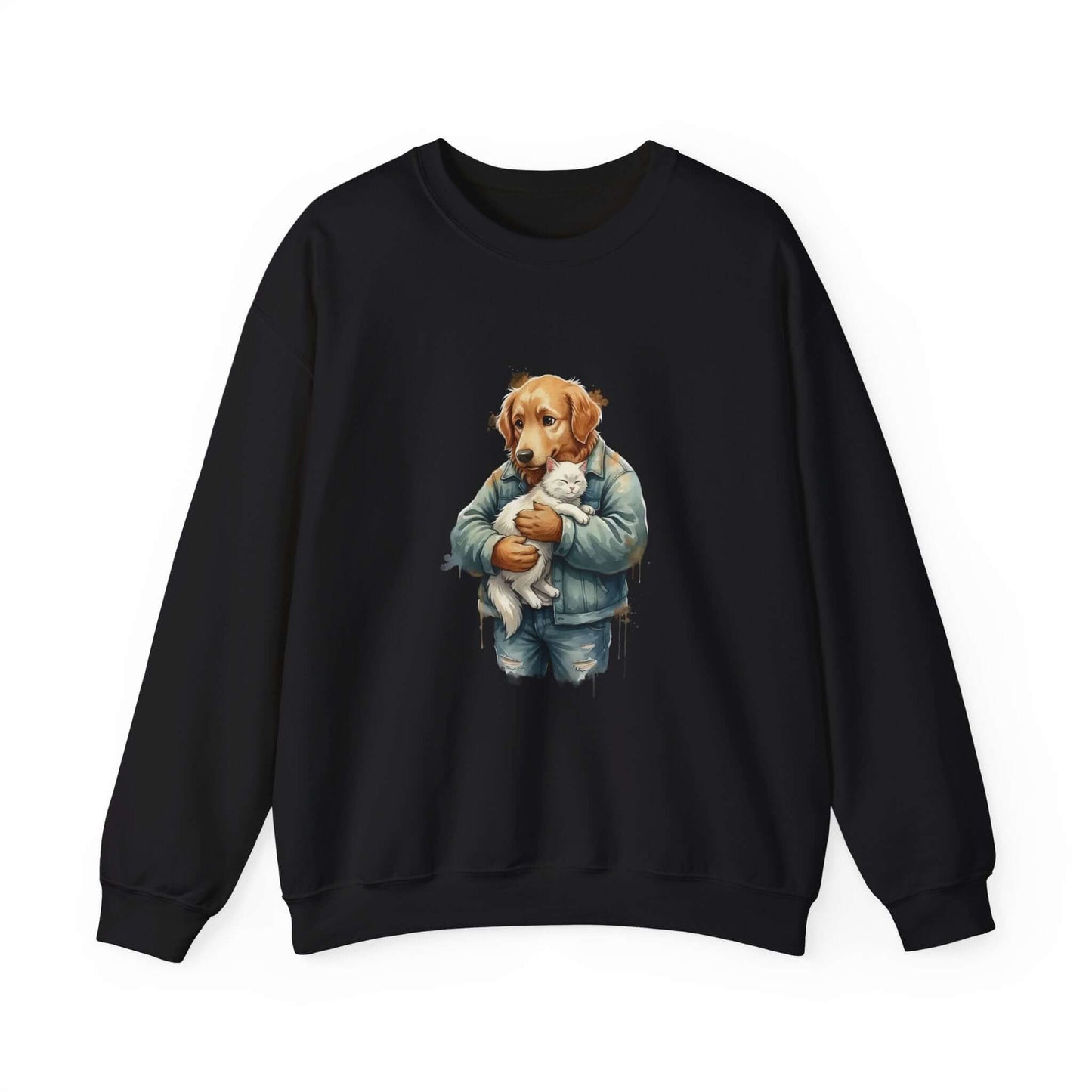 Watercolor Dog painting Unisex Crewneck Sweatshirt style 6