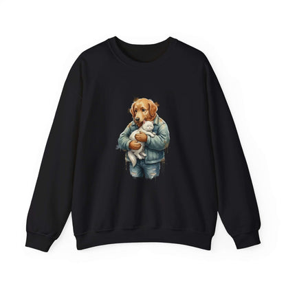Watercolor Dog painting Unisex Crewneck Sweatshirt style 6