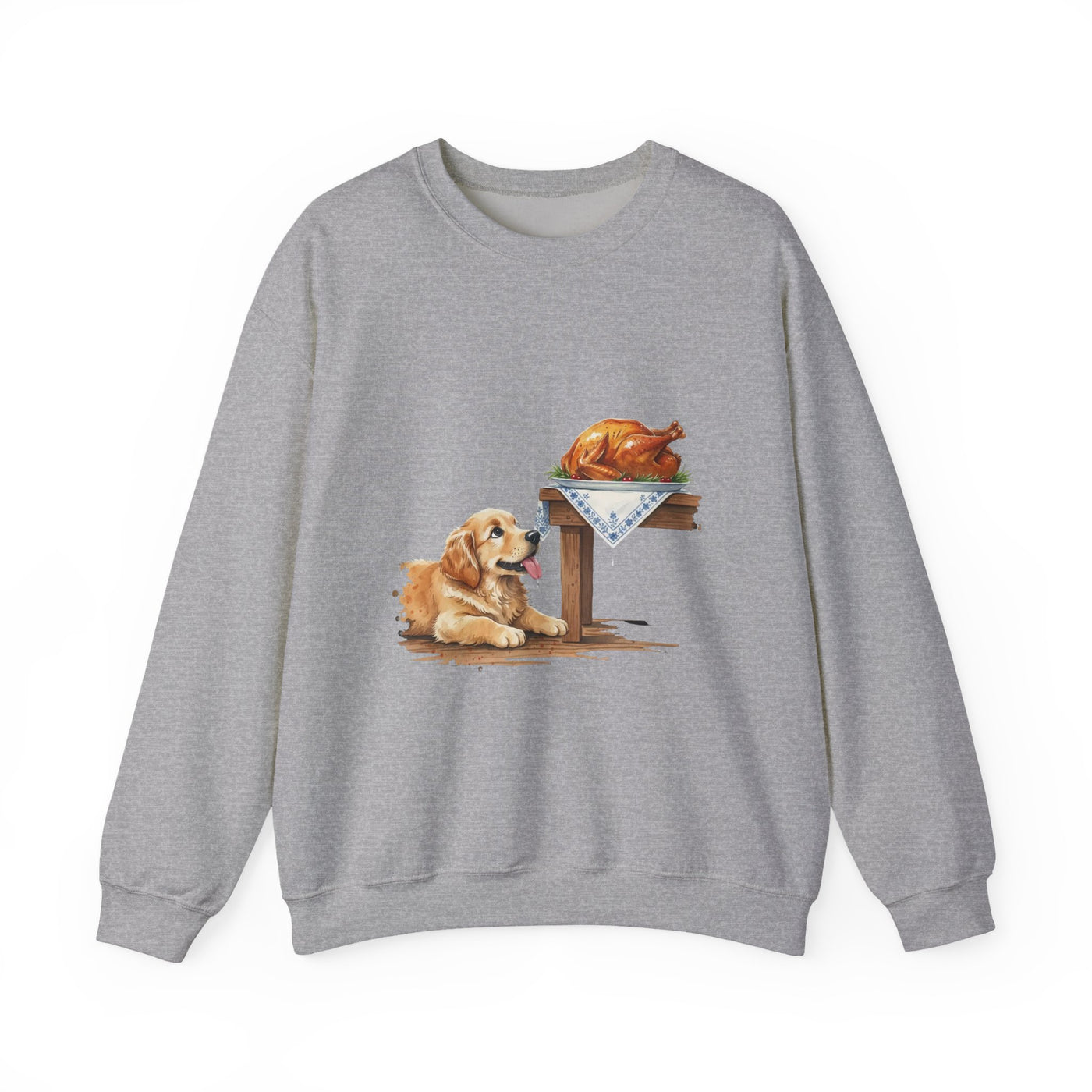 Watercolor painting style 5 Men & Women Cute Cat Pile Crewneck Sweatshirt