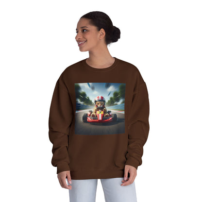 Go Kart Cat Unisex NuBlend Crewneck Sweatshirt style 3