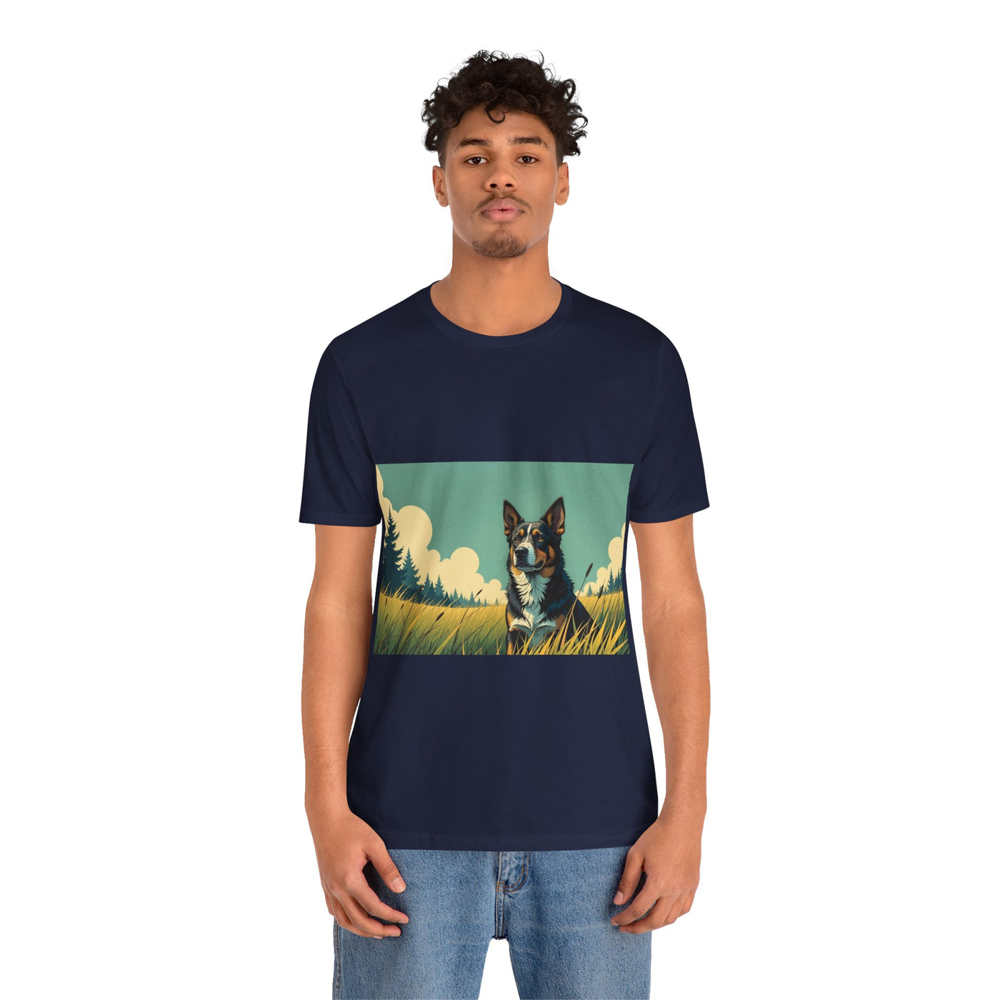 Adorable Dog comic style 3 Unisex Soft Tee| Cute Dog Lover's Shirt, Animal Graphic T-Shirt, Pet Themed Gift, Casual Wear